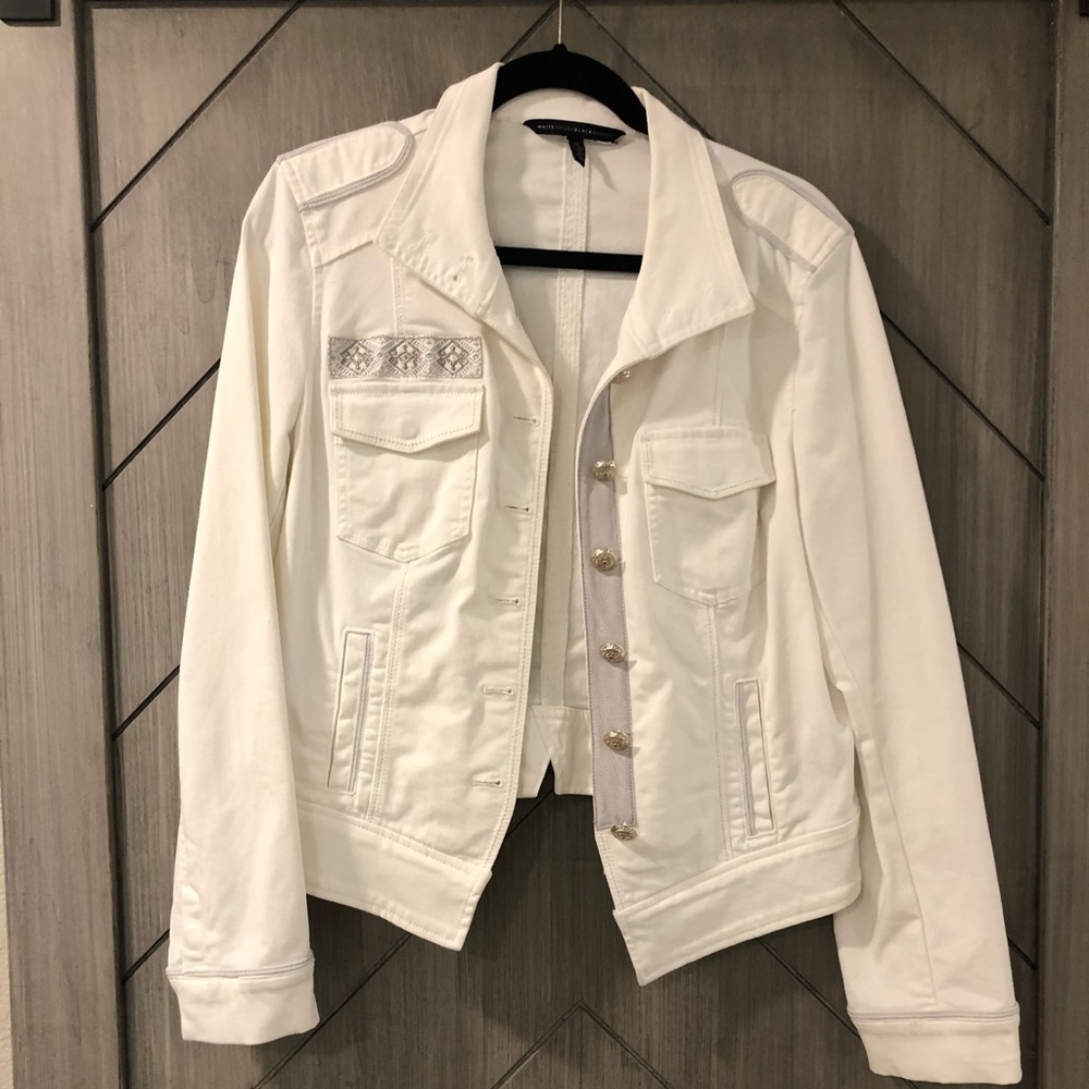 5 pc bundle. WHBM & Kasper tips, sweater, jacket.